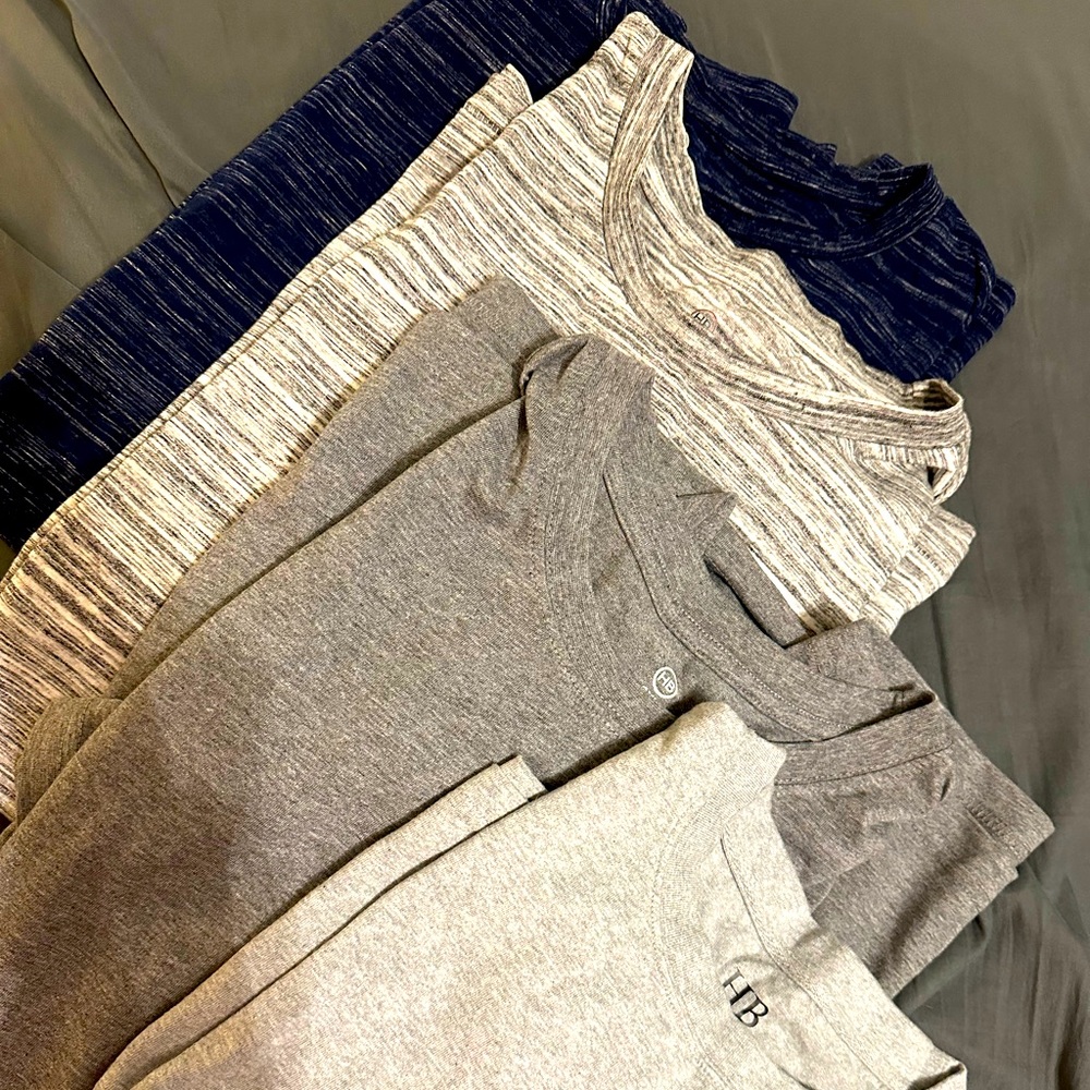 3XLT Grey and Blue TShirts